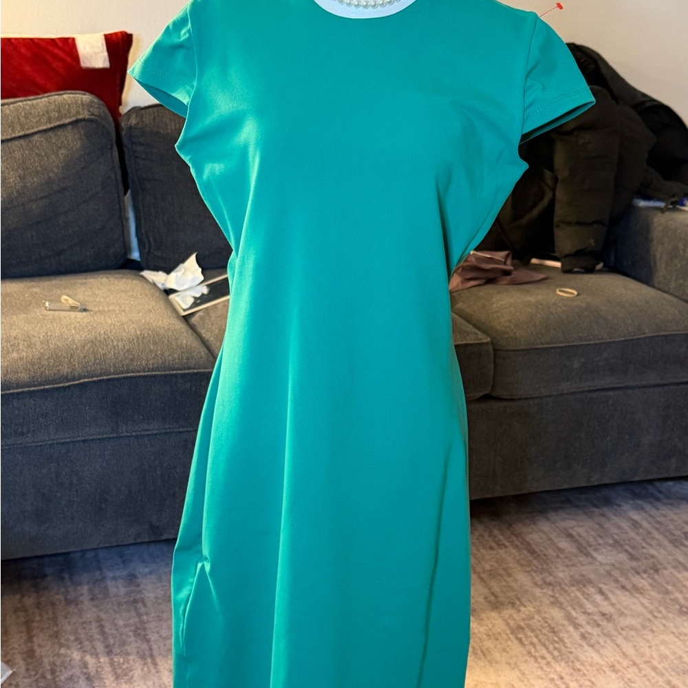 Susana Monaco Vibrant Green Midi Dress